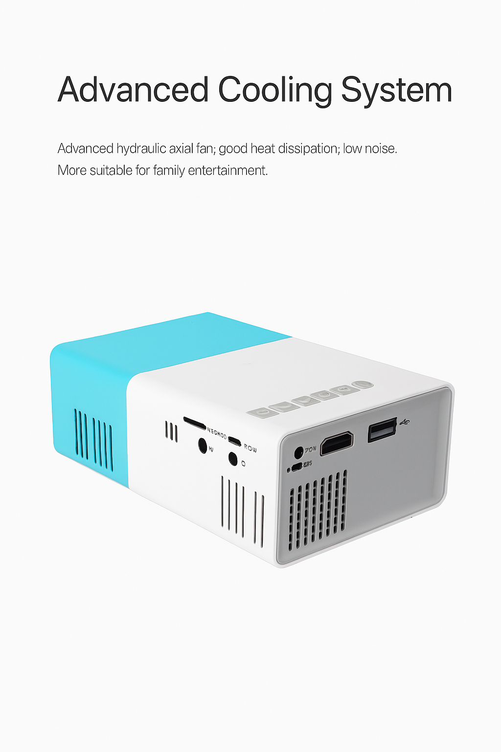 Mini Projector for Android/iOS/Windows - HDMI/USB/SD