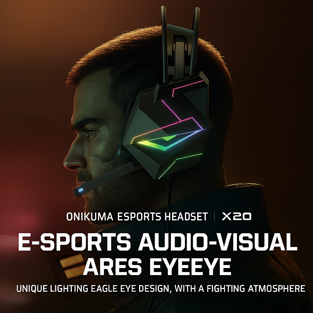 ONIKUMA X20 Over-Ear Gaming Headset with Microphone