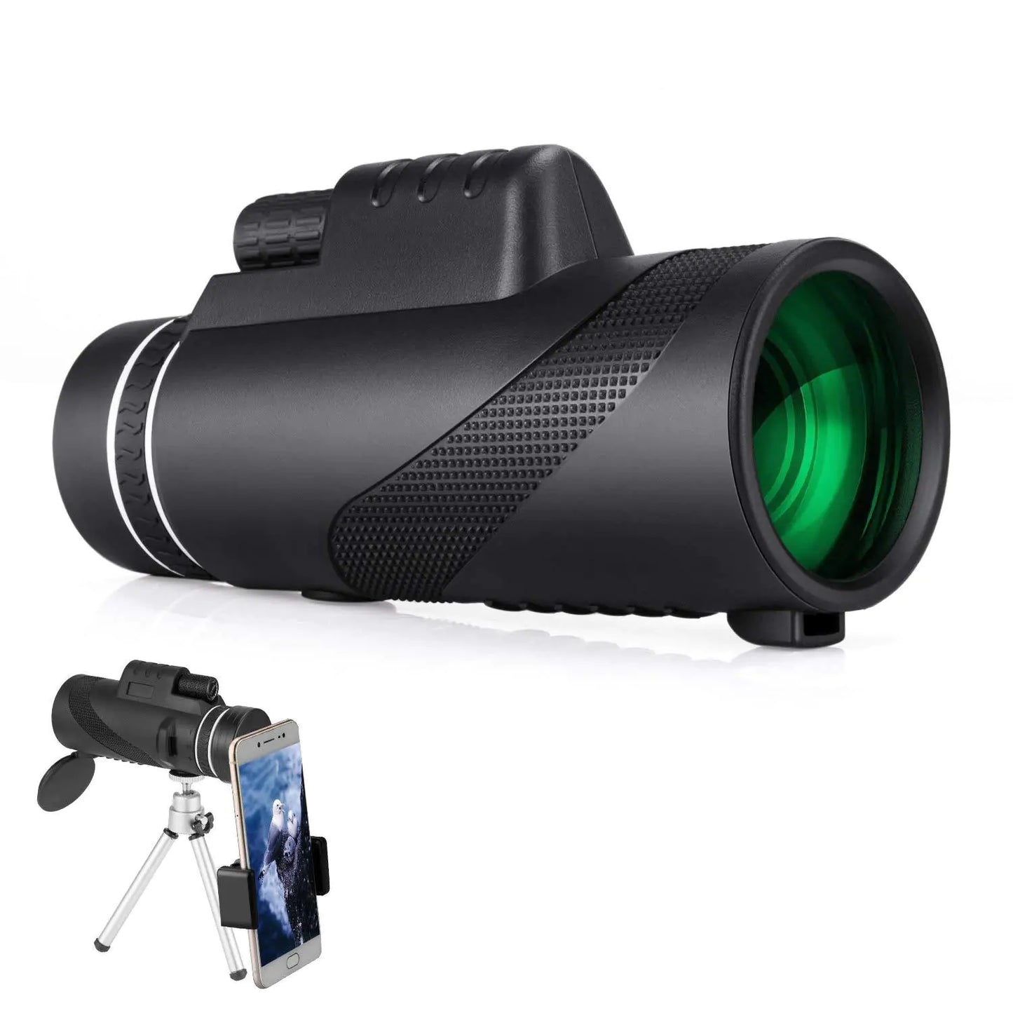 UltraZoom HD Telescope with Smartphone Adapter – 40X Magnification for Outdoor Viewing