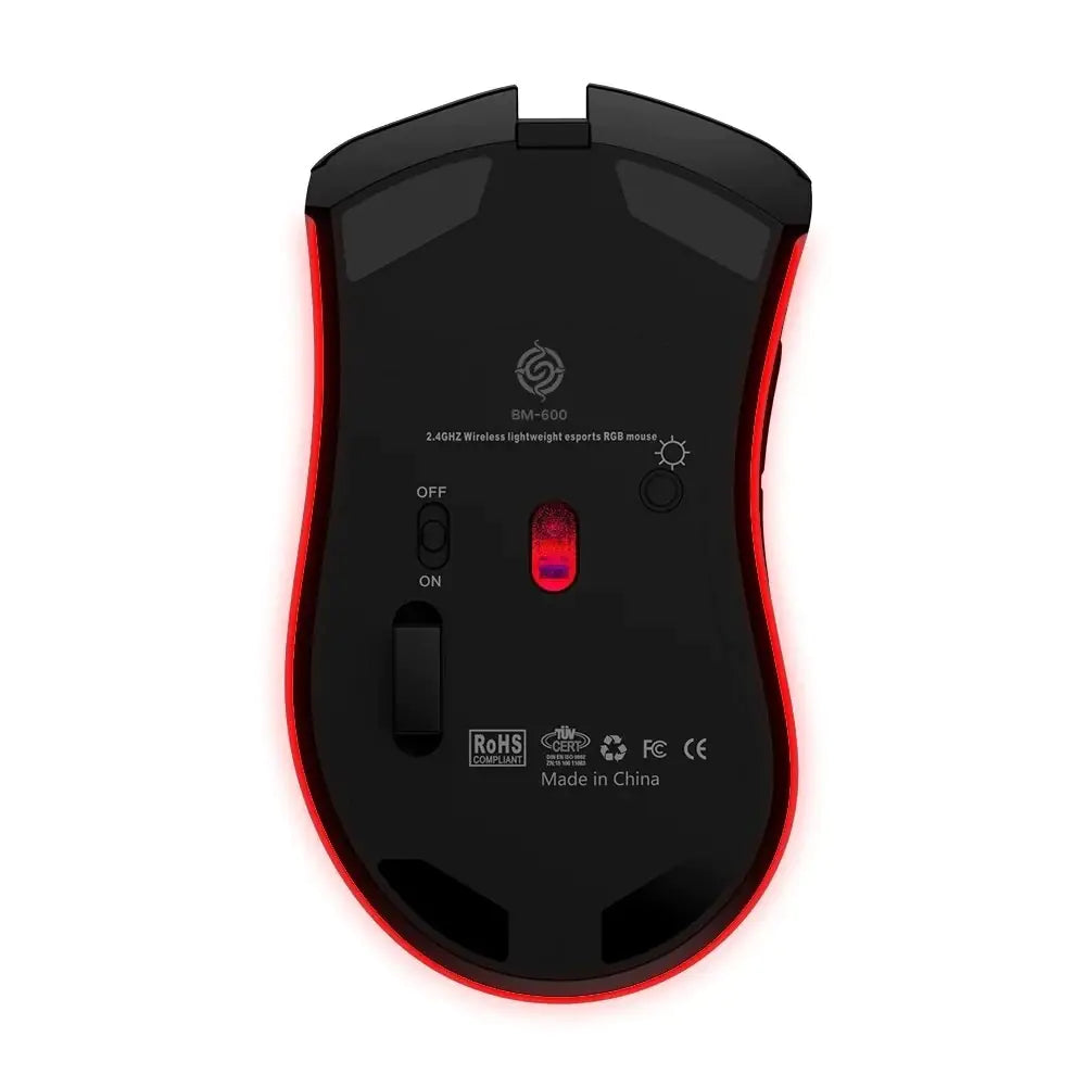 Pro RGB Wireless Gaming Mouse – Rechargeable & Ultra-Precise for PC/Laptop