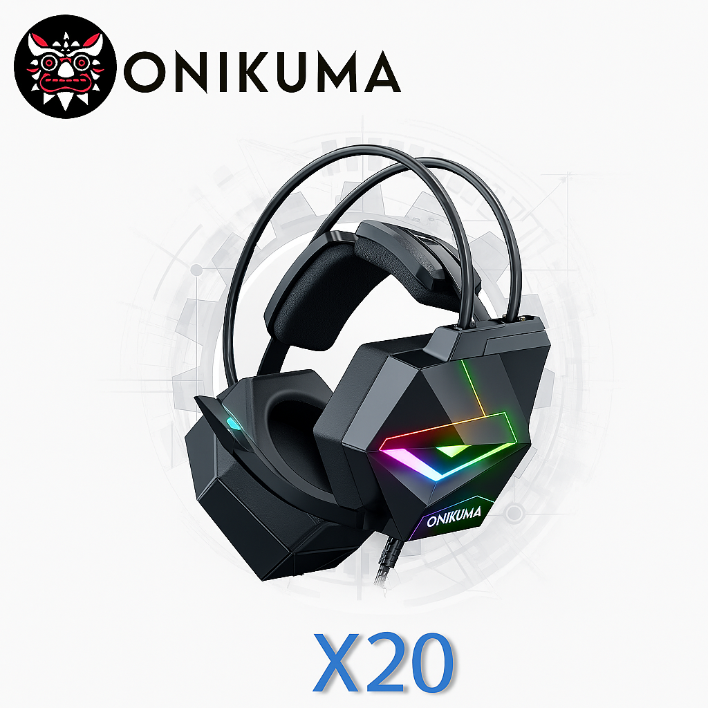 ONIKUMA X20 Over-Ear Gaming Headset with Microphone