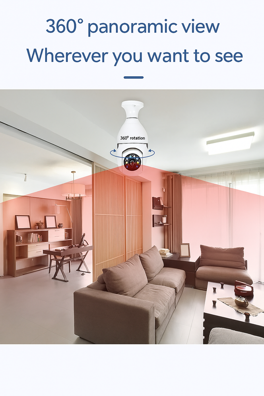 Camera with 360° Indoor HD Night Vision