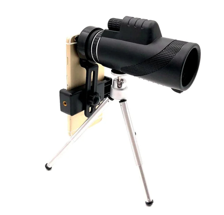 UltraZoom HD Telescope with Smartphone Adapter – 40X Magnification for Outdoor Viewing