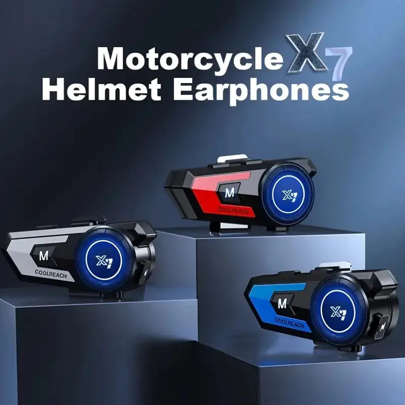 X7 BT Motorcycle Helmet Headset with Noise Cancellation