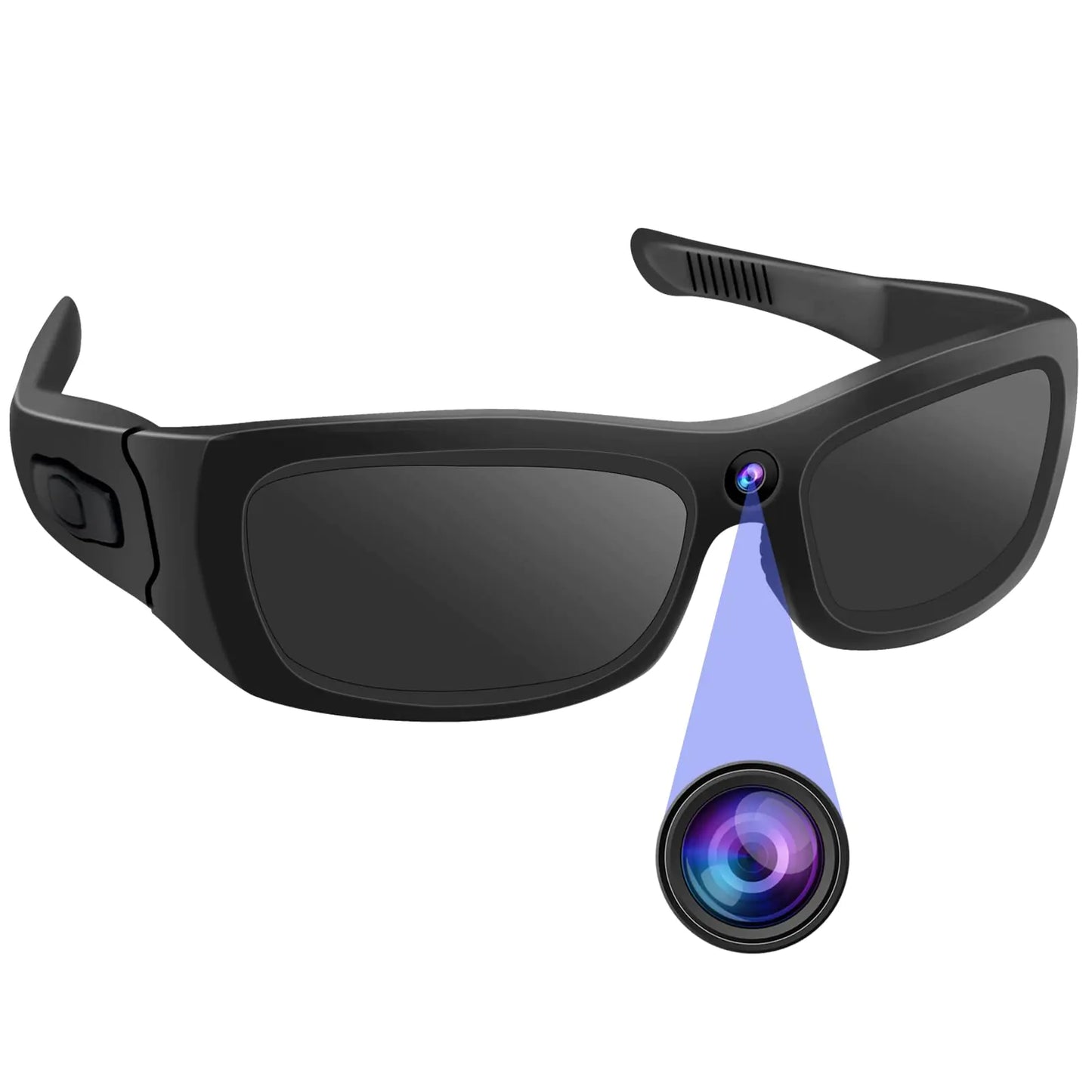 HD 1080P Sport Camera Sunglasses – Wearable Action Video Glasses with Bluetooth & Loop Recording