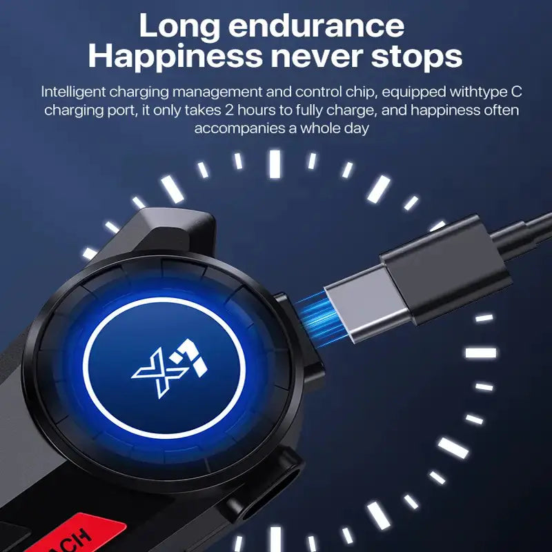 X7 BT Motorcycle Helmet Headset with Noise Cancellation