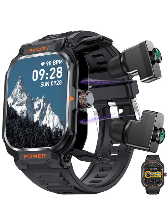 ZJX Smart Watch with Earbuds2.01" HD Touch Screen