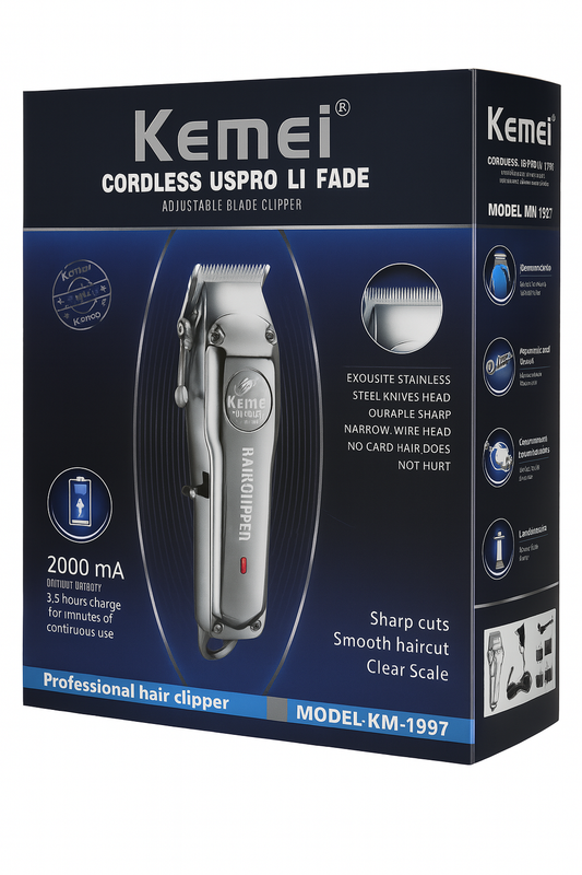 Kemei Rechargeable Electric Hair Clipper for Men
